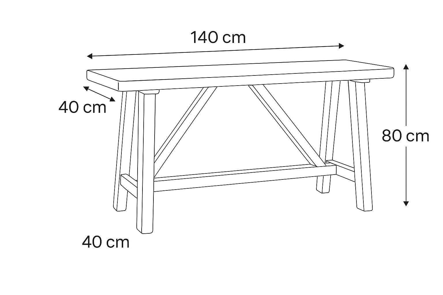 Caballete Magnolia natural