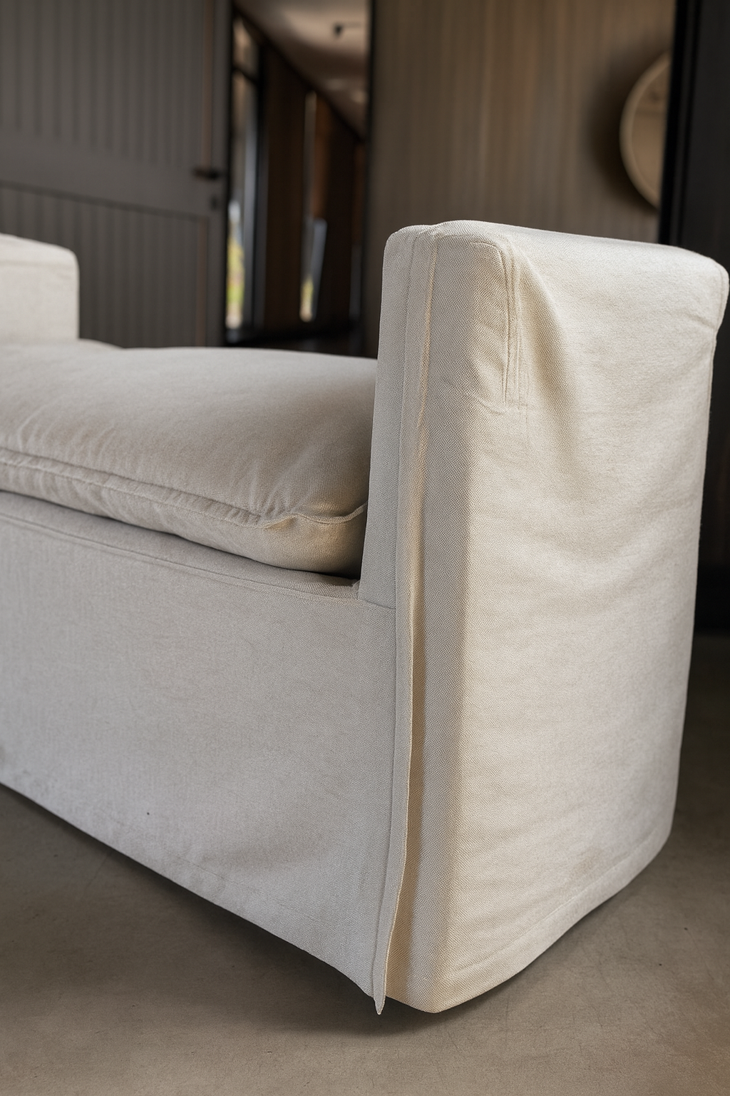 Banqueta Lino Natural Casa Calafquen