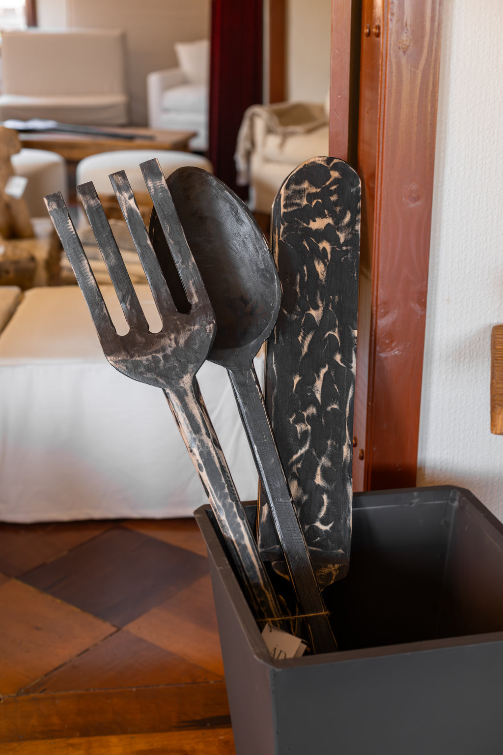 TRÍO de Cubiertos Grandes Madera La Cubertera