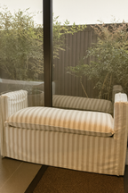 Banqueta Lino a Rayas Casa Calafquen