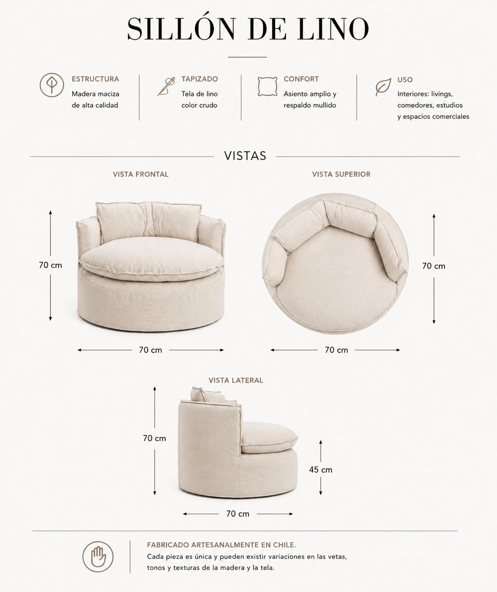 Sillón Lino Menorca