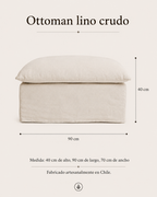Ottoman Tabarca Lino crudo