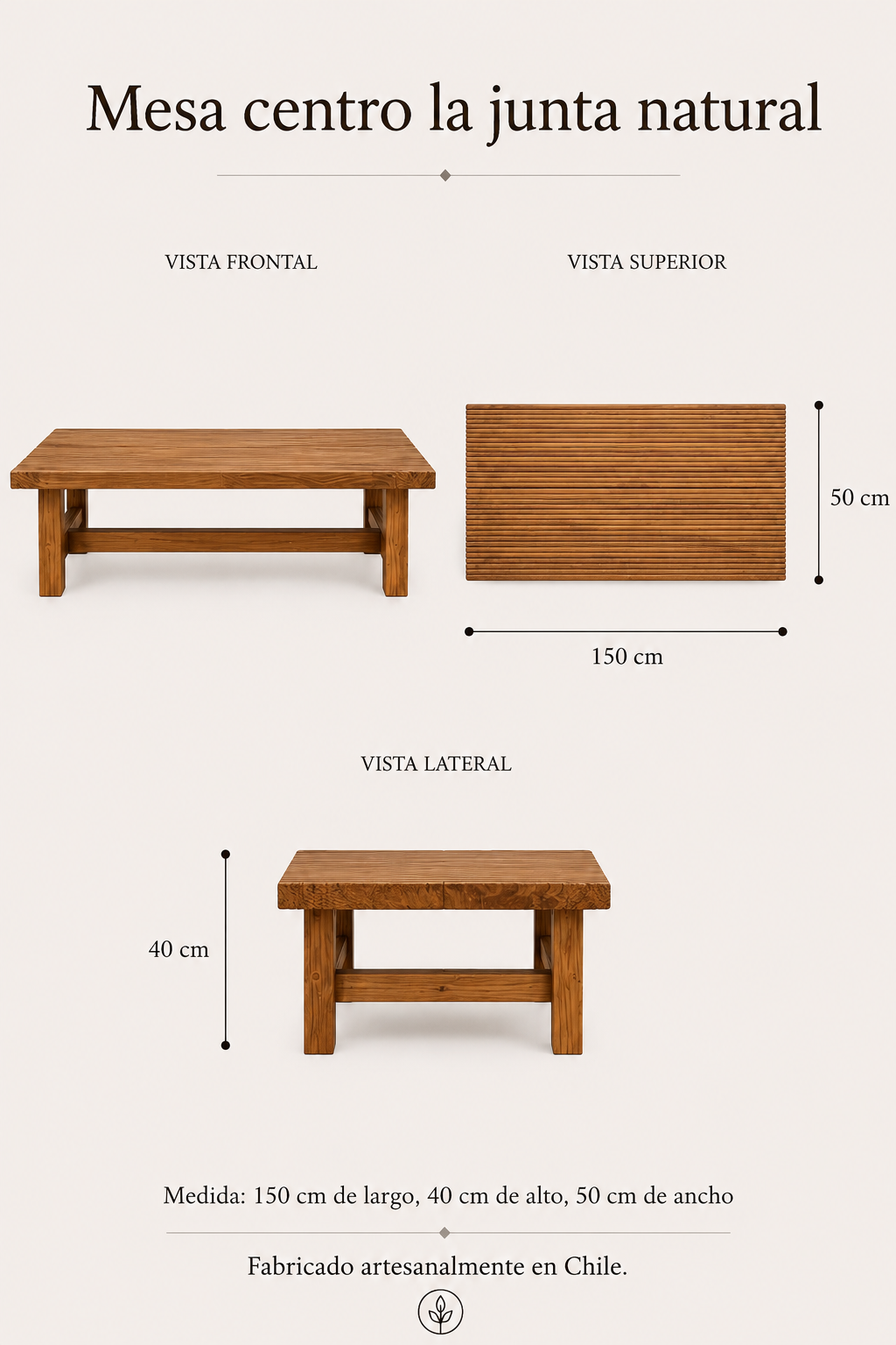 MESA CENTRO LA JUNTA NATURAL