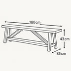 Banqueta La Clara Negro