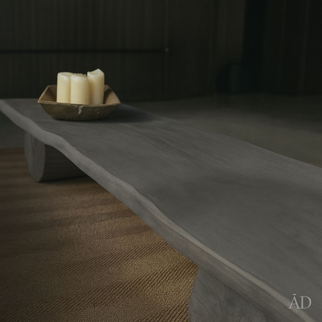 Mesa Centro Barcaza Gris