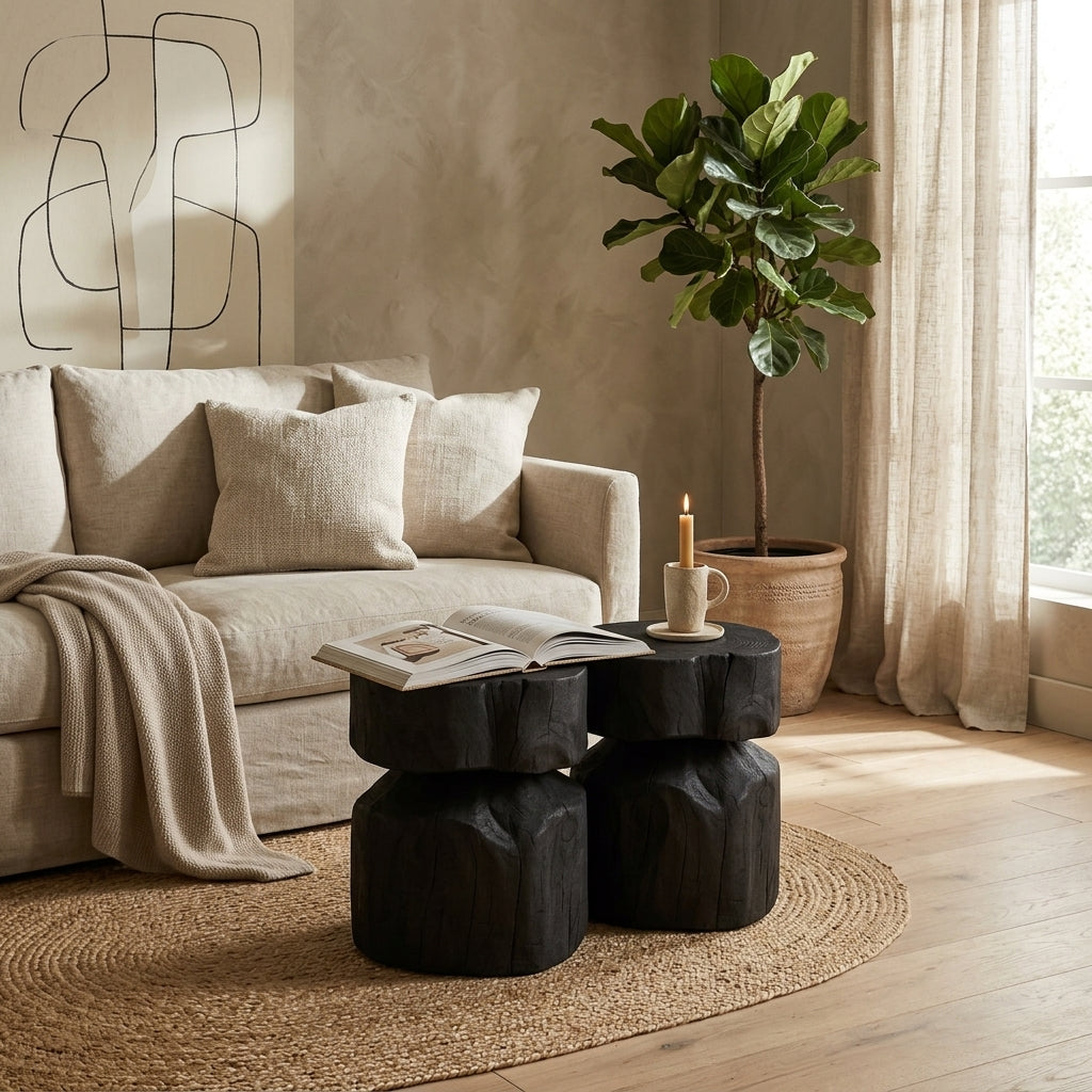 Taburete El Macizo Negro