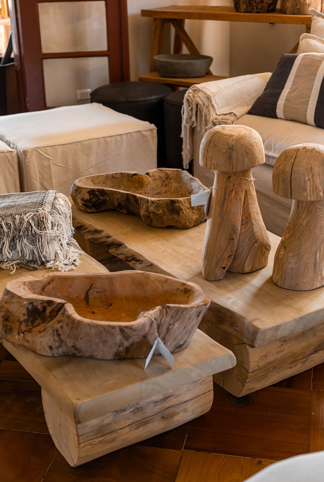 Mesa Centro Barcaza Natural