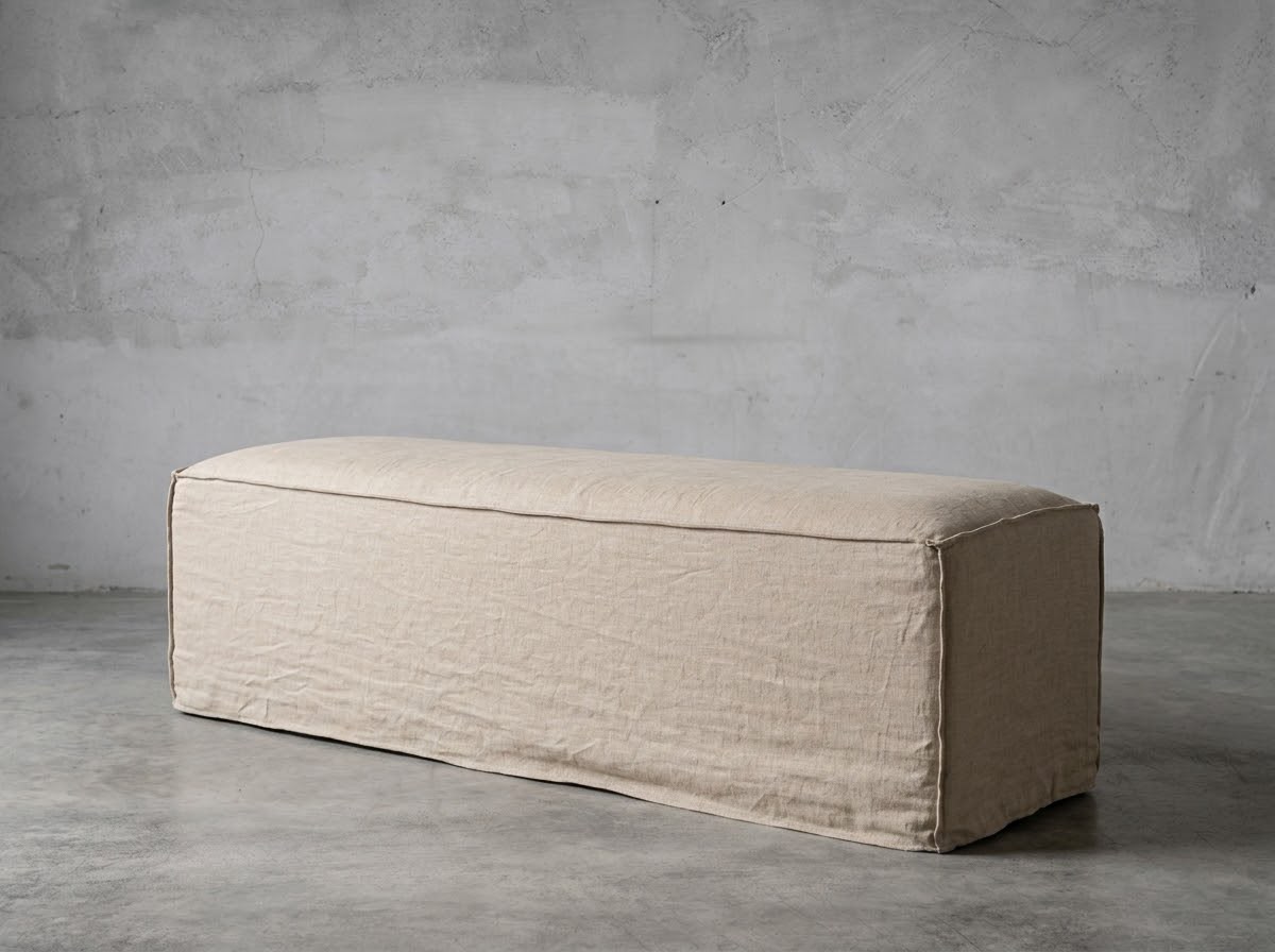 Otomano lino natural